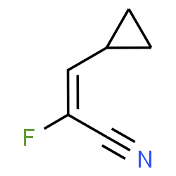 ChemSpider 2D Image | (2E)-3-Cyclopropyl-2-fluoroacrylonitrile | C6H6FN