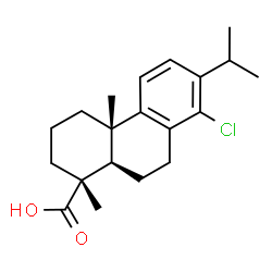 ChemSpider 2D Image | 14-Chloroabieta-8,11,13-trien-18-oic acid | C20H27ClO2
