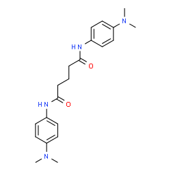 ChemSpider 2D Image | N,N'-Bis[4-(dimethylamino)phenyl]pentanediamide | C21H28N4O2