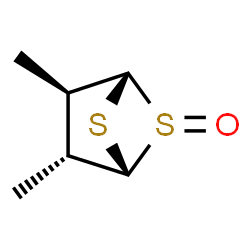 ChemSpider 2D Image | (1R,2R,3R,4S)-2,3-Dimethyl-5,6-dithiabicyclo[2.1.1]hexane 5-oxide | C6H10OS2