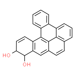 ChemSpider 2D Image | trans-11,12-Dihydroxy-11,12-dihydrodibenzo(a,l)pyrene | C24H16O2
