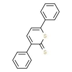 ChemSpider 2D Image | 3,6-Diphenyl-2H-thiopyran-2-thione | C17H12S2