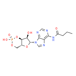 ChemSpider 2D Image | N(6)-butyryl-cAMP | C14H18N5O7P