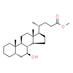 ChemSpider 2D Image | Methyl (5beta,7beta)-7-hydroxycholan-24-oate | C25H42O3