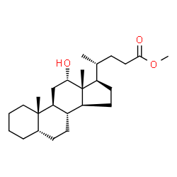 ChemSpider 2D Image | Methyl (5beta,12alpha)-12-hydroxycholan-24-oate | C25H42O3