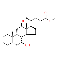 ChemSpider 2D Image | Methyl (5beta,7beta,12beta)-7,12-dihydroxycholan-24-oate | C25H42O4