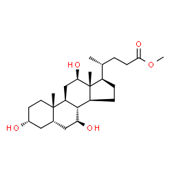 ChemSpider 2D Image | Methyl (3alpha,5beta,7beta,12beta)-3,7,12-trihydroxycholan-24-oate | C25H42O5