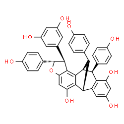 ChemSpider 2D Image | Ampelopsin G | C42H32O9