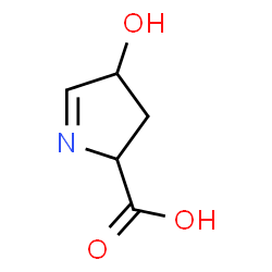 ChemSpider 2D Image | Pyrroline hydroxycarboxylic acid | C5H7NO3