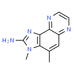 ChemSpider 2D Image | 2-AMINO-3,4-DIMETHYLIMIDAZO[4,5-F]QUINOXALINE | C11H11N5