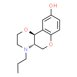 ChemSpider 2D Image | (4aS,10bS)-4-Propyl-3,4,4a,10b-tetrahydro-2H,5H-chromeno[4,3-b][1,4]oxazin-9-ol | C14H19NO3
