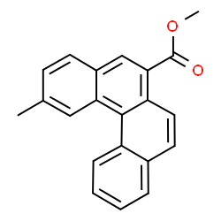ChemSpider 2D Image | Methyl 2-methylbenzo[c]phenanthrene-6-carboxylate | C21H16O2