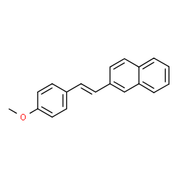 ChemSpider 2D Image | 2-[(E)-2-(4-Methoxyphenyl)vinyl]naphthalene | C19H16O