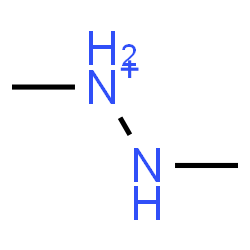 ChemSpider 2D Image | 1,2-Dimethylhydrazinium | C2H9N2
