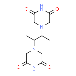 ChemSpider 2D Image | 4,4'-(2,3-Butanediyl)di(2,6-piperazinedione) | C12H18N4O4