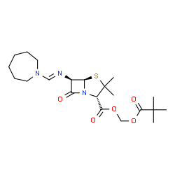 ChemSpider 2D Image | Amdinocillin Pivoxil | C21H33N3O5S