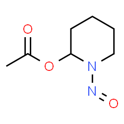 ChemSpider 2D Image | 1-Nitroso-2-piperidinyl acetate | C7H12N2O3
