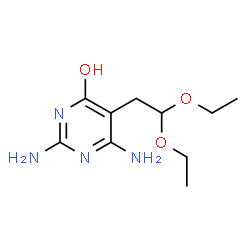 ChemSpider 2D Image | 2,6-DIAMINO-5-(2,2-DIETHOXYETHYL)PYRIMIDIN-4-OL | C10H18N4O3