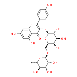 ChemSpider 2D Image | Kaempferol 3-O-robinobioside | C27H30O15