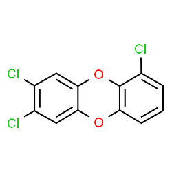 ChemSpider 2D Image | 1,7,8-Trichlorooxanthrene | C12H5Cl3O2