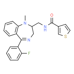 ChemSpider 2D Image | tifluadom | C22H20FN3OS