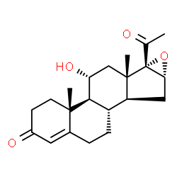 ChemSpider 2D Image | 11a-Hydroxy-16,17a-epoxyprogesterone | C21H28O4