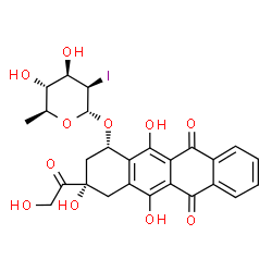 ChemSpider 2D Image | annamycin | C26H25IO11