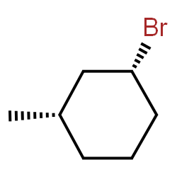 ChemSpider 2D Image | (1R,3S)-1-Bromo-3-methylcyclohexane | C7H13Br