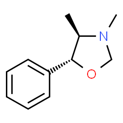 ChemSpider 2D Image | (4R,5R)-3,4-Dimethyl-5-phenyl-1,3-oxazolidine | C11H15NO