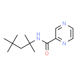 ChemSpider 2D Image | N-(1,1,3,3-tetramethylbutyl)-2-pyrazinecarboxamide | C13H21N3O