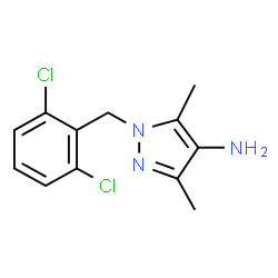 ChemSpider 2D Image | 1-(2,6-Dichlorobenzyl)-3,5-dimethyl-1H-pyrazol-4-amine | C12H13Cl2N3