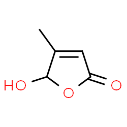 ChemSpider 2D Image | 4-Methyl-5-hydroxy-2(5H)-furanone | C5H6O3