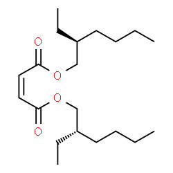 ChemSpider 2D Image | Bis[(2S)-2-ethylhexyl] (2Z)-2-butenedioate | C20H36O4