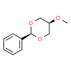 ChemSpider 2D Image | cis-5-Methoxy-2-phenyl-1,3-dioxane | C11H14O3