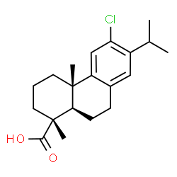 ChemSpider 2D Image | 12-Chloroabieta-8(14),9(11),12-trien-18-oic acid | C20H27ClO2