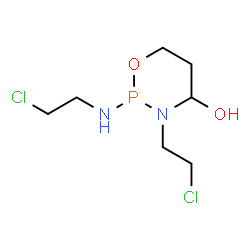 ChemSpider 2D Image | 3-(2-Chloroethyl)-2-[(2-chloroethyl)amino]-1,3,2-oxazaphosphinan-4-ol | C7H15Cl2N2O2P