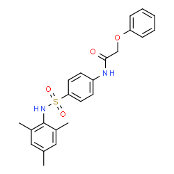 ChemSpider 2D Image | N-[4-(Mesitylsulfamoyl)phenyl]-2-phenoxyacetamide | C23H24N2O4S
