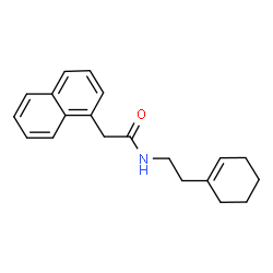ChemSpider 2D Image | N-[2-(1-Cyclohexen-1-yl)ethyl]-2-(1-naphthyl)acetamide | C20H23NO