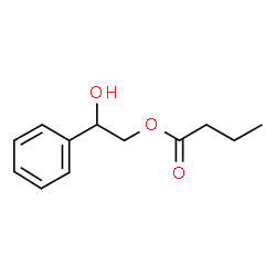 ChemSpider 2D Image | 2-Hydroxy-2-phenylethyl butyrate | C12H16O3
