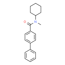 ChemSpider 2D Image | N-Cyclohexyl-N-methyl-4-biphenylcarboxamide | C20H23NO