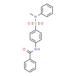 ChemSpider 2D Image | N-[4-[methyl(phenyl)sulfamoyl]phenyl]benzamide | C20H18N2O3S