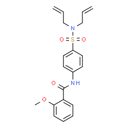 ChemSpider 2D Image | N-[4-(Diallylsulfamoyl)phenyl]-2-methoxybenzamide | C20H22N2O4S