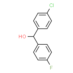 ChemSpider 2D Image | 4-Chloro-4'-fluorobenzhydrol | C13H10ClFO