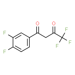 ChemSpider 2D Image | 1-(3,4-Difluorophenyl)-4,4,4-trifluoro-1,3-butanedione | C10H5F5O2