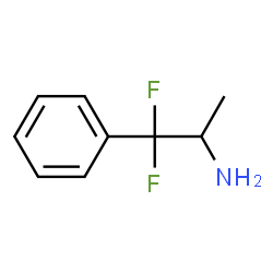 ChemSpider 2D Image | 1,1-Difluoro-1-phenyl-2-propanamine | C9H11F2N
