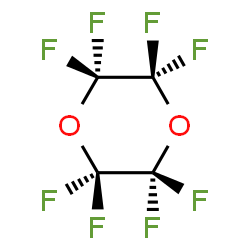 ChemSpider 2D Image | 2,2,3,3,5,5,6,6-Octafluoro-1,4-dioxane | C4F8O2