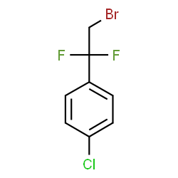 ChemSpider 2D Image | 1-(2-Bromo-1,1-difluoroethyl)-4-chlorobenzene | C8H6BrClF2
