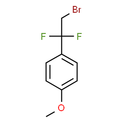 ChemSpider 2D Image | 1-(2-Bromo-1,1-difluoroethyl)-4-methoxybenzene | C9H9BrF2O
