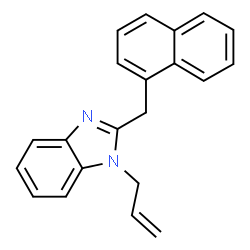 ChemSpider 2D Image | 1-Allyl-2-(1-naphthylmethyl)-1H-benzimidazole | C21H18N2