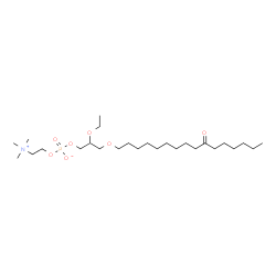 ChemSpider 2D Image | 2-Ethoxy-3-[(10-oxohexadecyl)oxy]propyl 2-(trimethylammonio)ethyl phosphate | C26H54NO7P